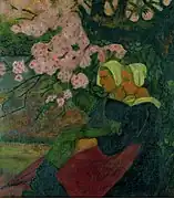 Deux Bretonnes sous un pommier en fleurs (1892), huile sur toile (73,5&nbsp;×&nbsp;60,5&nbsp;cm), Madrid, musée Thyssen-Bornemisza.