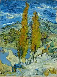 Les peupliers à Saint-Rémy (1889).