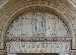 Tympan de la porte Miègeville à Saint-Sernin de Toulouse.
