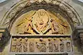 Tympan du XIIe&nbsp;siècle provenant de l'église d'Anzy-le-Duc