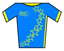 Maillot de champion d'Europe de cyclisme