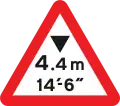 Signalisation avancée d'une limitation de hauteur