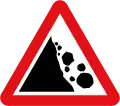 Risque de chutes de pierres