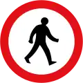 Piétons interdits