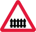 Passage à niveau équipé de barrières