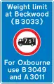 Poids-lourds interdits sur un itinéraire avec déviation