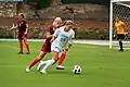 Match de soccer féminin au Fetzer Field