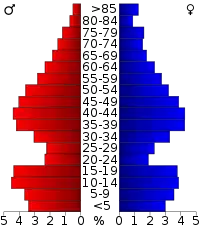 Pyramide des âges.