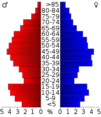Pyramide des âges.