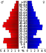 Pyramide des âges.