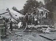 Les premiers secours sur le lieu de l'accident.