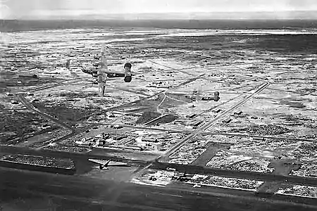 La base américaine, pendant la seconde guerre mondiale.