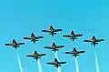 "Snowbirds" volant sur Canadair CL-41 Tutor
