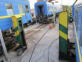 Train en gare de Ungheni.