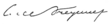 Signature de Charles de Freycinet