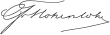 Signature de Clovis de Hohenlohe-Schillingsfürst