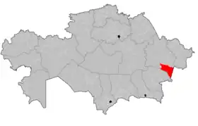 Localisation de District d'Urjar