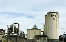 Photographie de silos de stockage de l'usine Lesieur de Bordeaux Bacalan en 2014