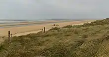 La plage de nos jours, vers le sud.