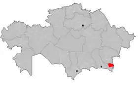 Localisation de District Ouïghour