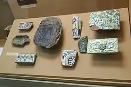 Fragments de céramique (XVIIe&nbsp;siècle).