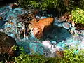 L'Éve-verda (en patois valdôtain, «&nbsp;Eau verte&nbsp;»), source d'eau turquoise dans le vallon de Saint-Marcel