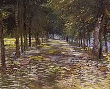 Allée dans le parc d'Argenson.
