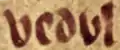 ‹&nbsp;vedỽl&nbsp;› dans Jesus College MS. 119, 6r.