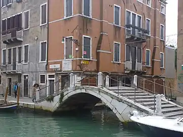 Ponte de la Caziola longeant le rio