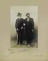 Verdi et Francesco Tamagno créateur du rôle d'Otello douze ans auparavant (photo Guigoni & Bossi, 1899).