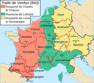 Traité de Verdun (843).