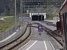 Portail sud-est du tunnel à Sagliains.