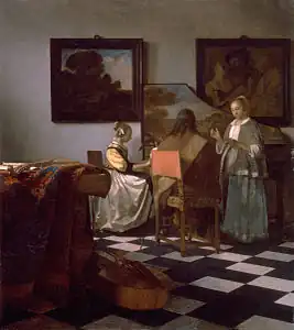 Johannes Vermeer, Le Concert, vers 1664-1667, 72,5&nbsp;×&nbsp;64,7&nbsp;cm, Boston, musée Isabella-Stewart-Gardner.