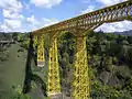 Le viaduc et la vallée du río Malleco