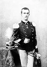 Portrait du prince héritier Victor Emmanuel III d'Italie, vers 1890-1893.