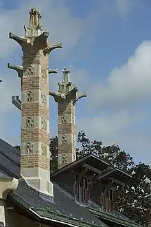 Cheminées restaurées, septembre 2017.