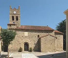 L'église Saint-Étienne de Villelongue-dels-Monts.