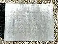 La plaque commémorative.