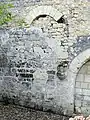 Bas-côté, arcade de la chaire à prêcher.