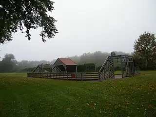 Terrain de sport.