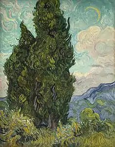 Les Cyprès, Vincent van Gogh