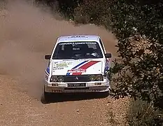 Philipe Wambergue remporte le Rallye des 1&nbsp;000&nbsp;Pistes 1983 avec La Visa Mathiot (la première Visa 4x4 à moteur avant)