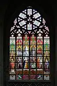 Nef de la cathédrale : un des vitraux de Jean-Baptiste Capronnier (XIXe&nbsp;siècle).