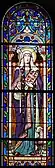 Vitrail de sainte Geneviève de Paris.
