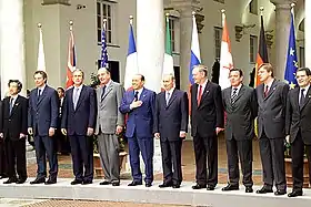 « Photo de famille » des participants au G8.