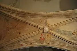 Voûte du tombeau d'Amé de Chalon, ornée du Tétramorphe