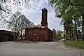 Caserne de pompiers.