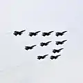 Escadron en formation.