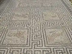 Mosaïque animalière et géométrique de Volubilis