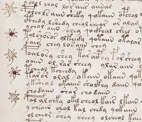 Puce en étoiles, fo&nbsp;107r.